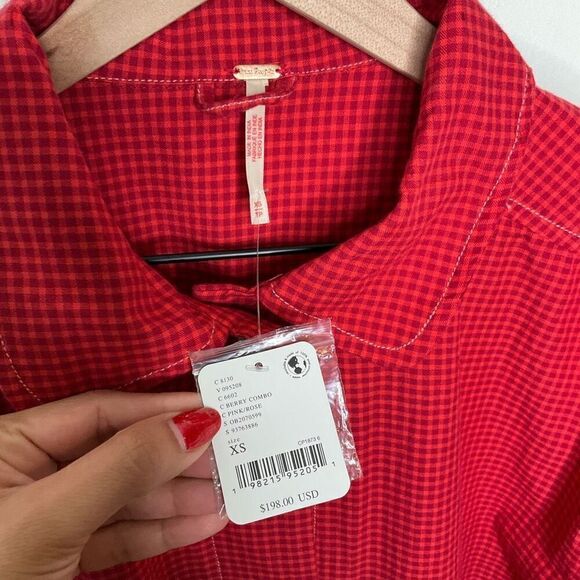 Free People Arlo Plaid Button Down - Picture 4 of 7